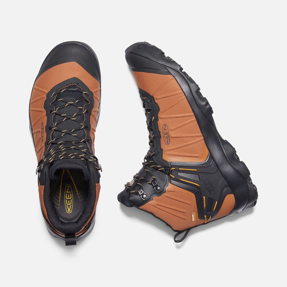 Keen Vandringskängor Herr Orange/Svarta - Venture Mid Waterproof - 490627EAS